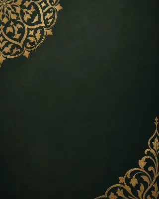 Regal Gold Arabesque card design